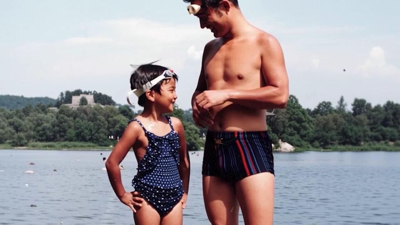 아빠 배가 너무 나왔어